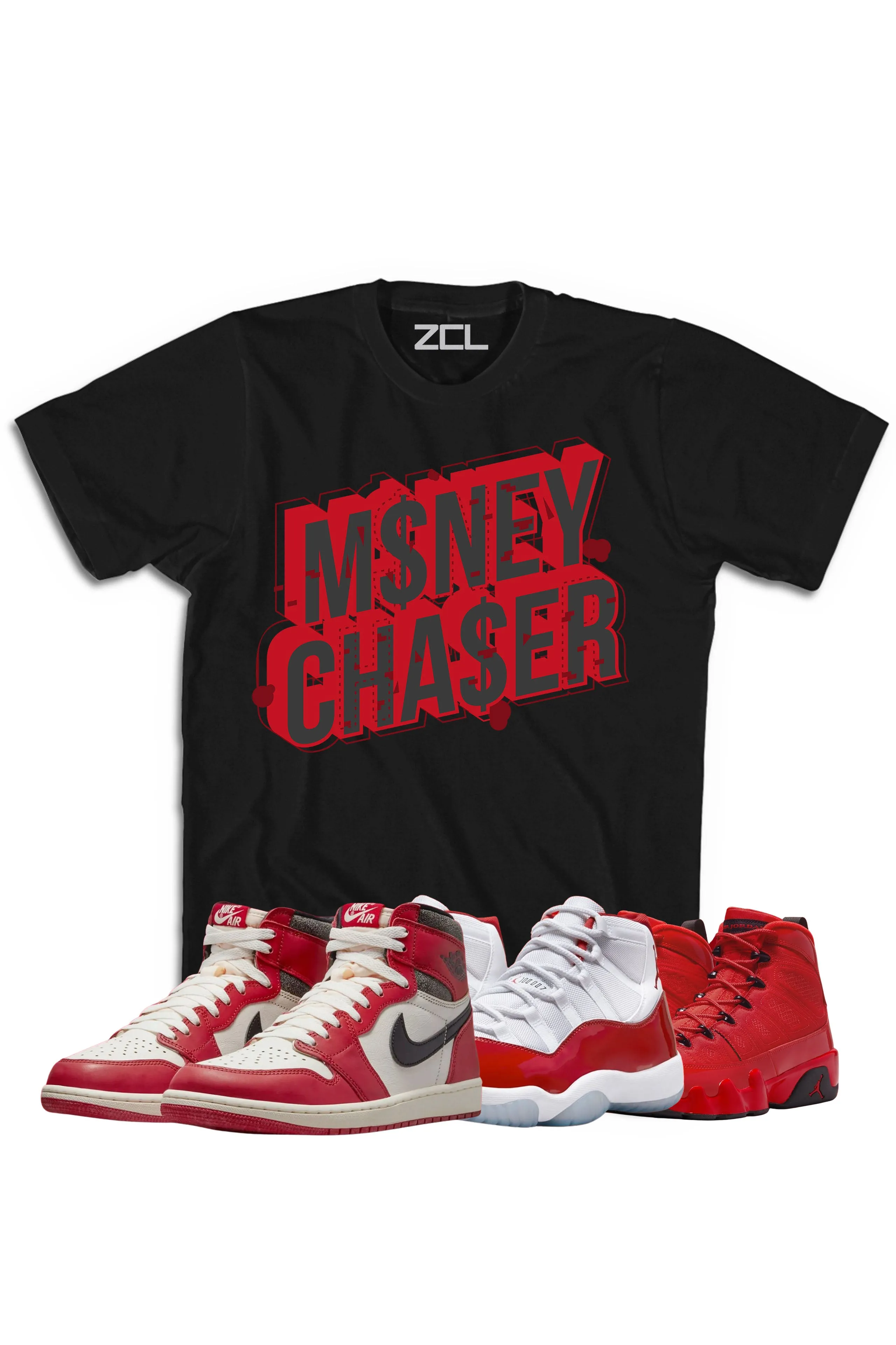 Air Jordan "Money Chaser" Tee Lost & Found - Cherry Red