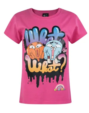 Amazing World Of Gumball Girl's T-Shirt - Pink