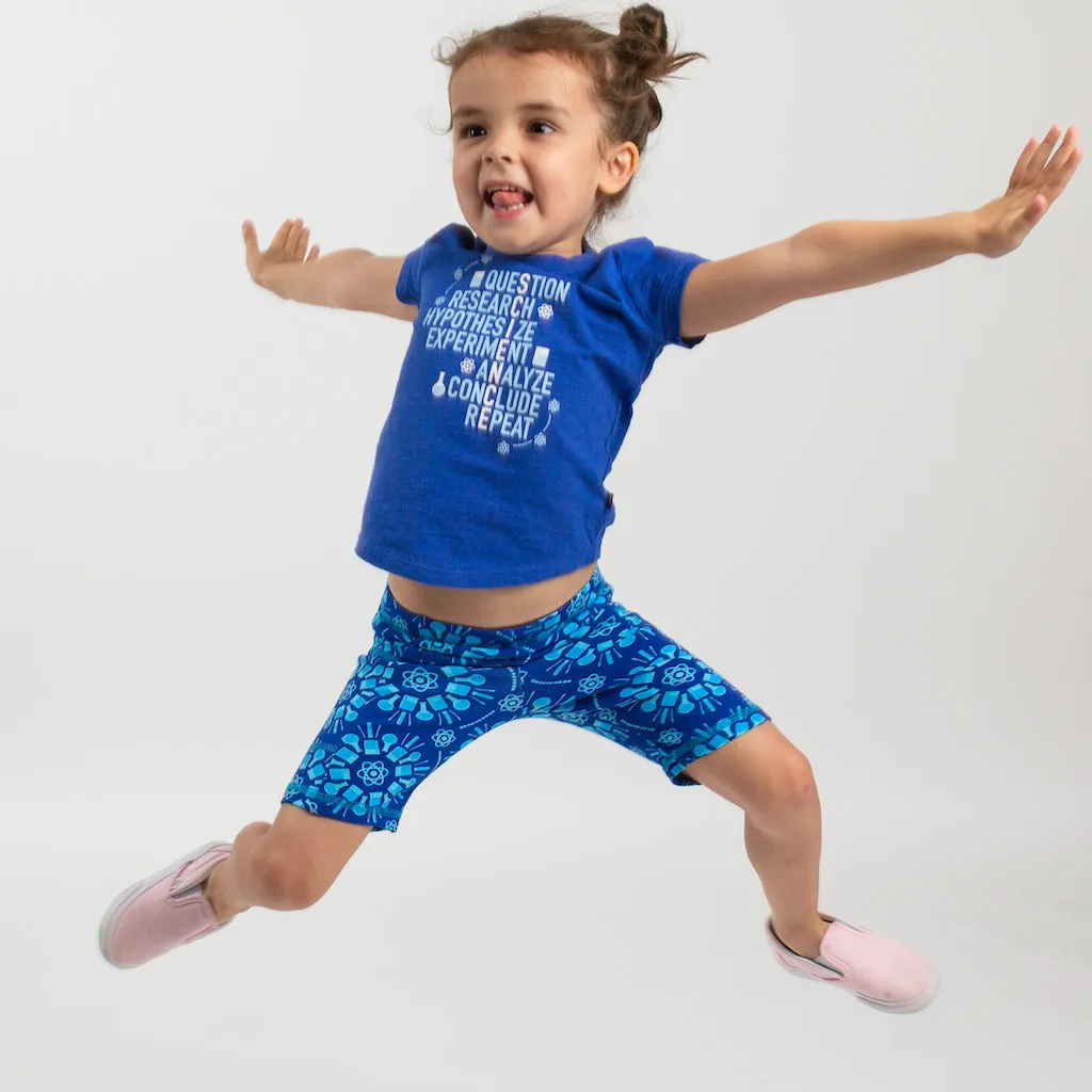 “Atomic Flurry” Science Snowflakes Shorts with Pockets