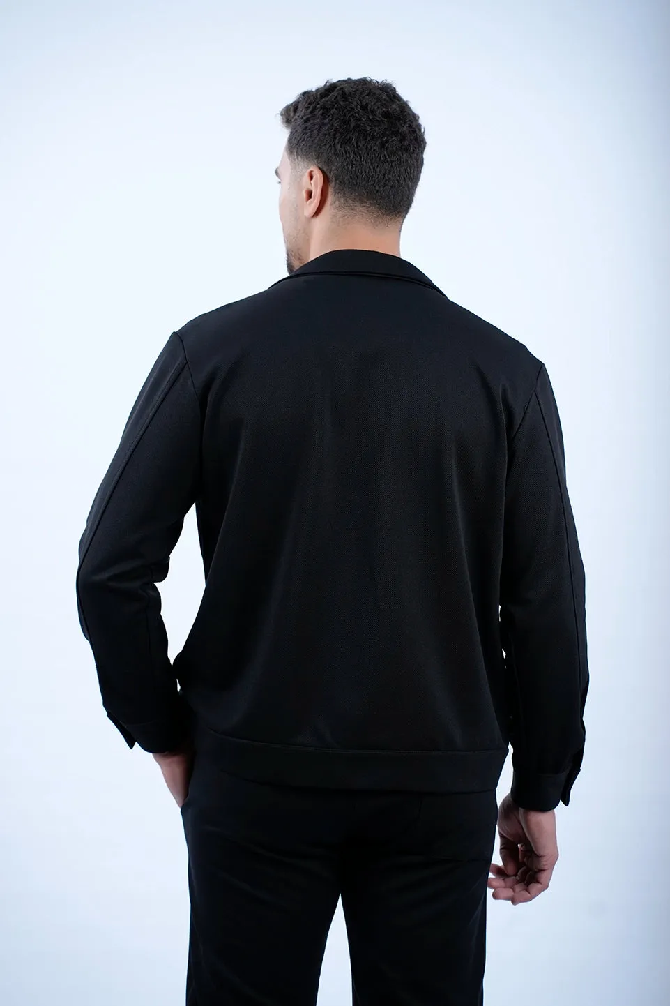 Black Jacket With Side Pocket