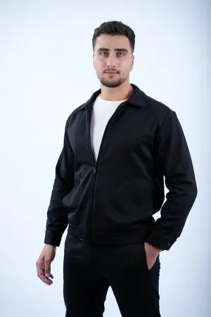 Black Jacket With Side Pocket