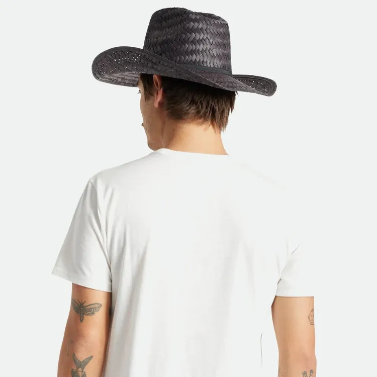 Brixton Houston Straw Cowboy - Black