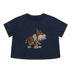 Brown Dog Women's Flowy Cropped Tee