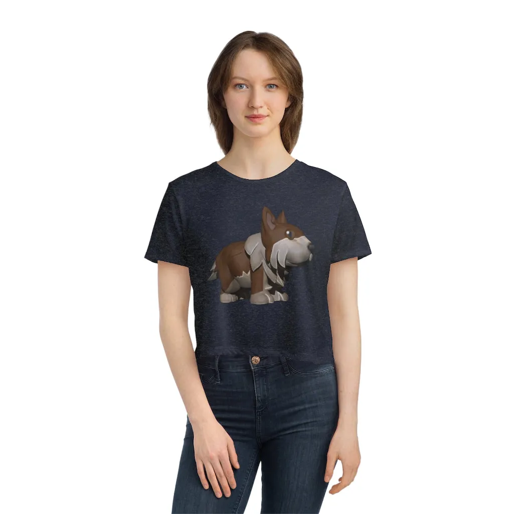 Brown Dog Women's Flowy Cropped Tee