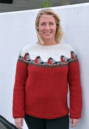 Bullfinch Icelandic Christmas sweater - Knitting Kit