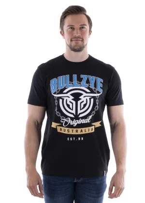 Bullzye Mens Chain Short Sleeve Tee - Black - B2S1503184