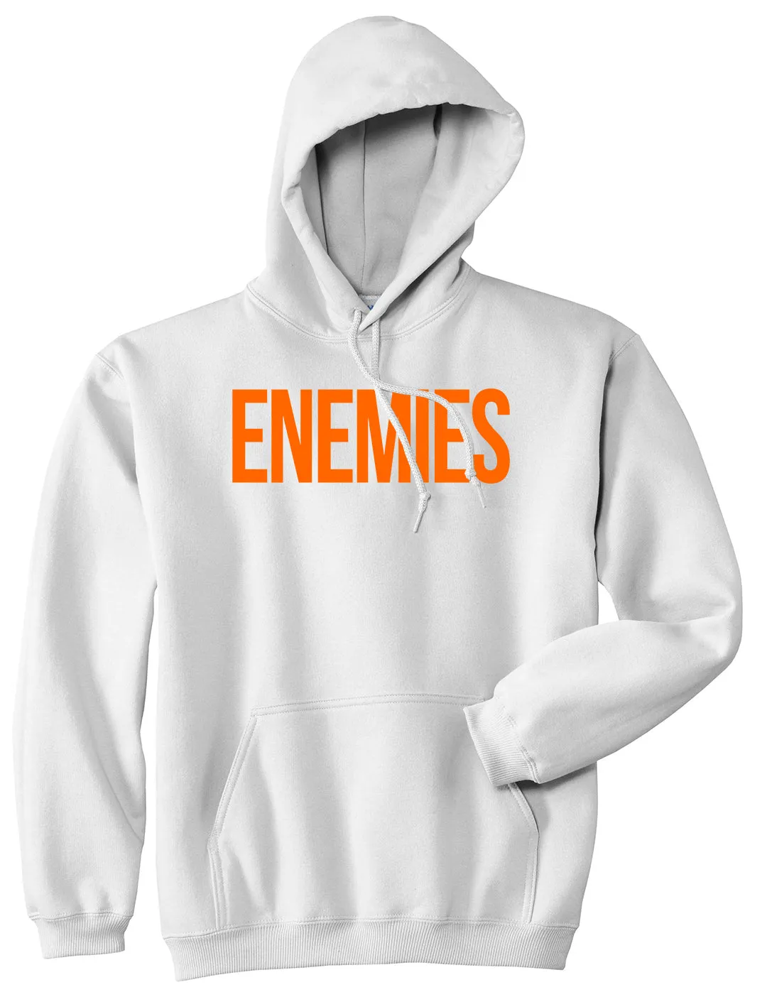 ENEMIES Orange Print Pullover Hoodie