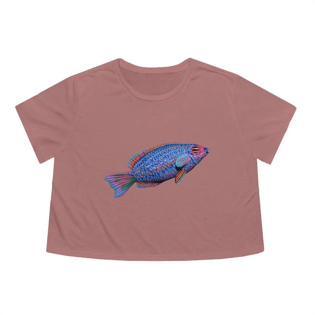 Fish Women's Flowy Cropped Tee