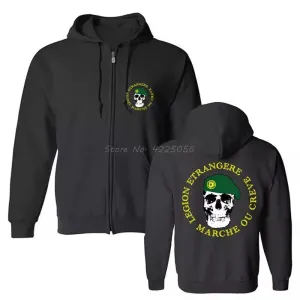 French Foreign Legion Special Forces World War Army Hoodie Men Fleece Hoodies Hooded Sweatshirt Streetwear Harajuku