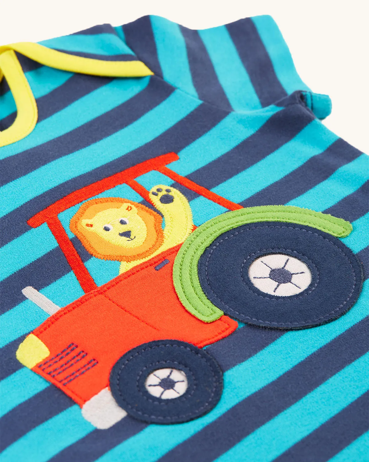 Frugi Bobster Applique T-Shirt - Vehicle