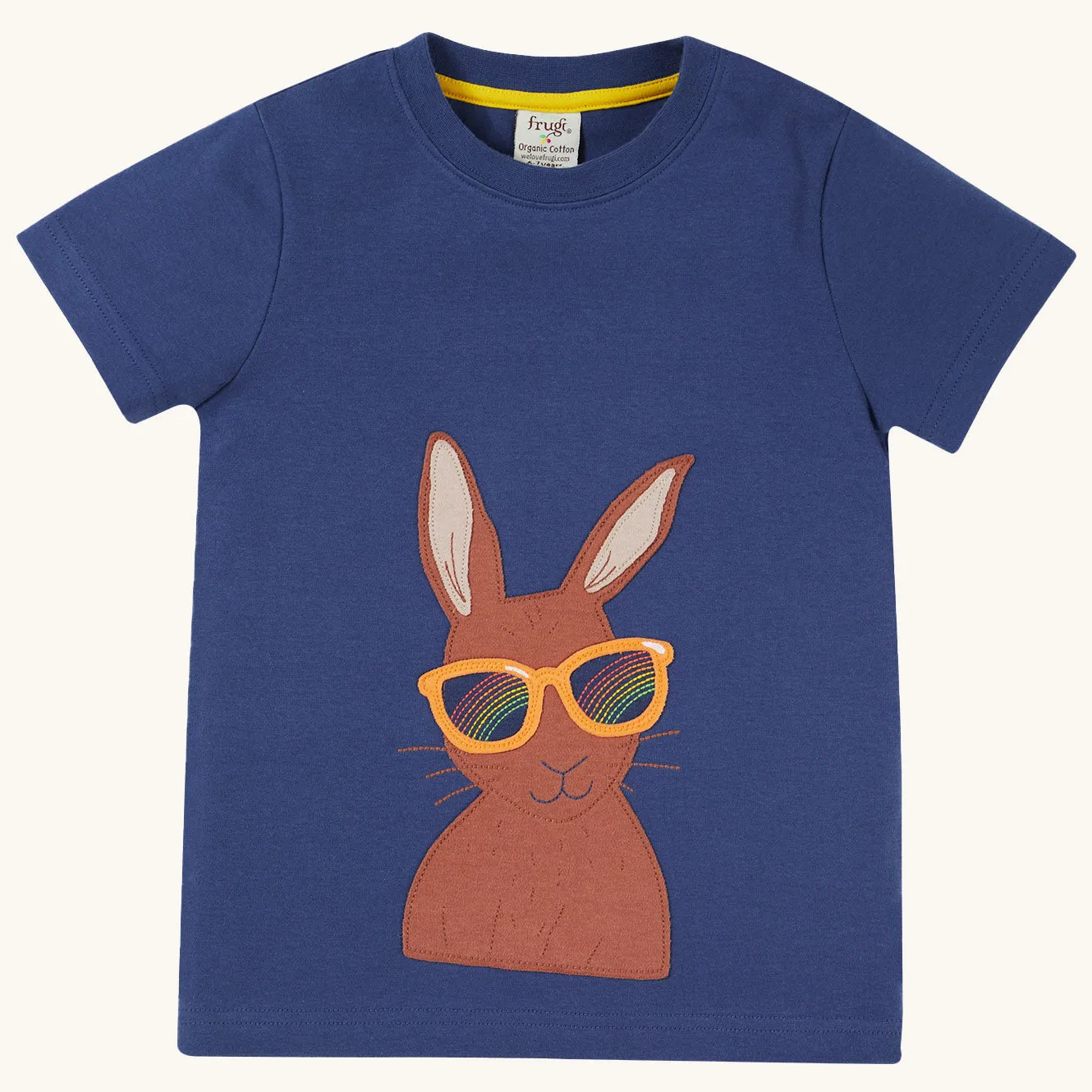 Frugi Carsen Applique T-Shirt - Hare