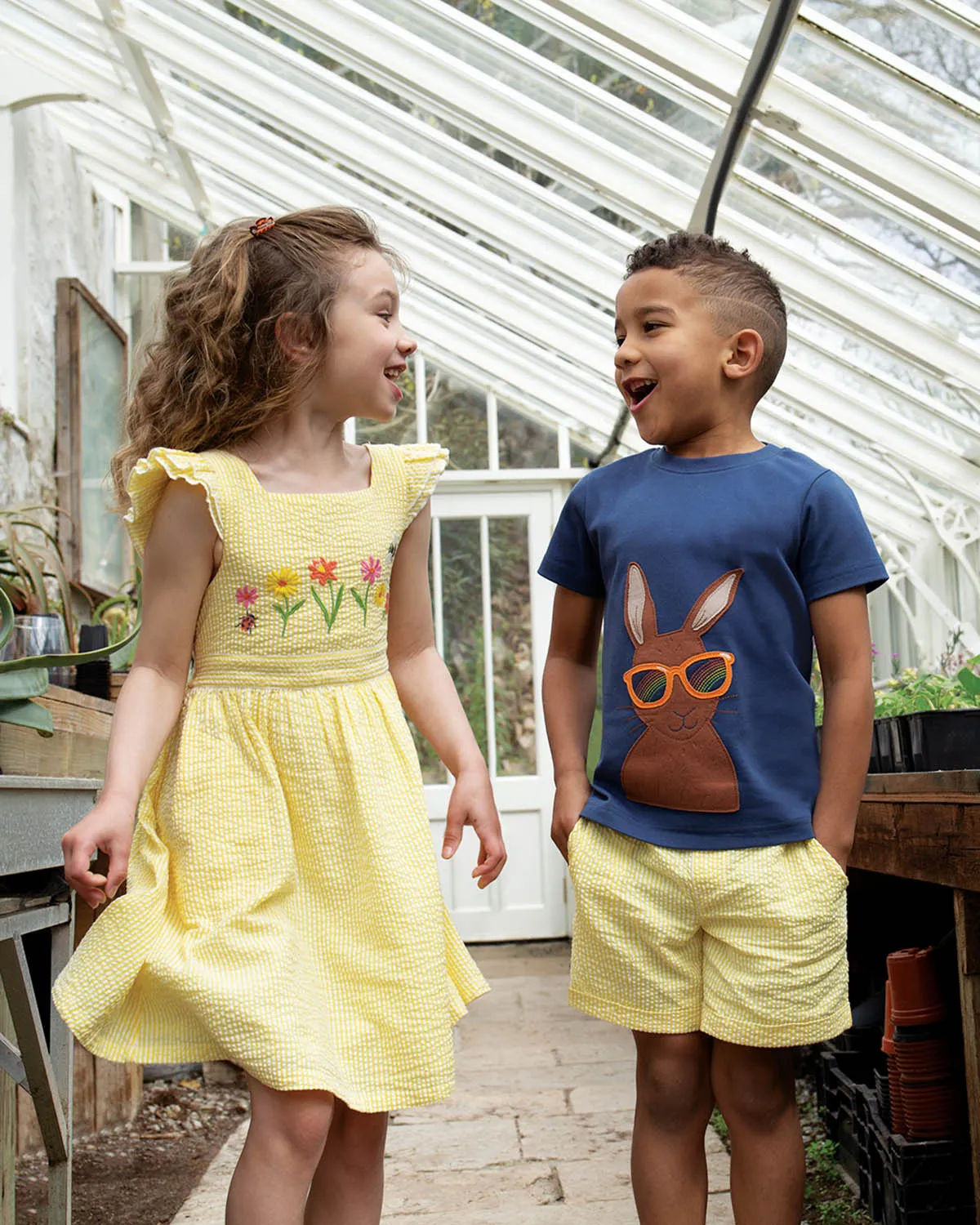 Frugi Carsen Applique T-Shirt - Hare