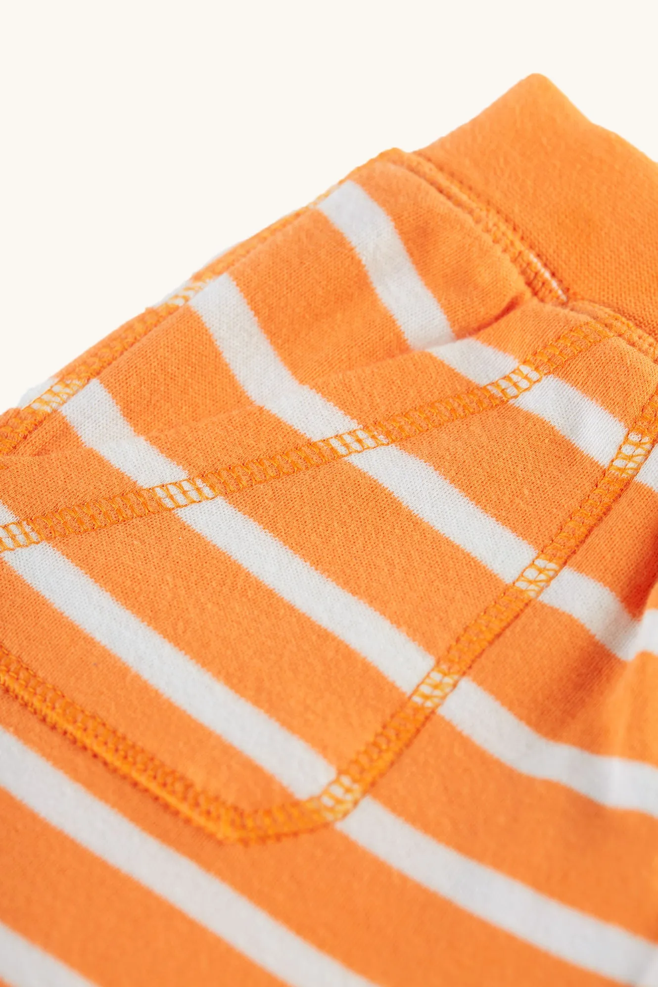 Frugi Organic Little Ellis Shorts - Tangerine Breton