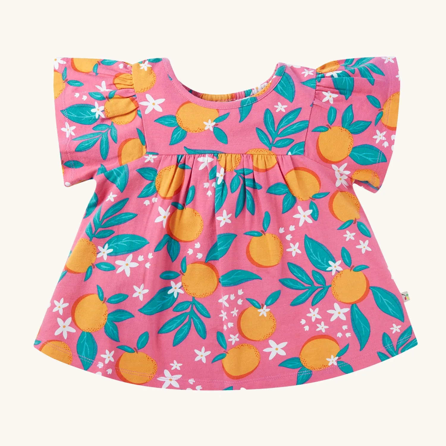 Frugi Organic Tessa Top - Orange Blossom