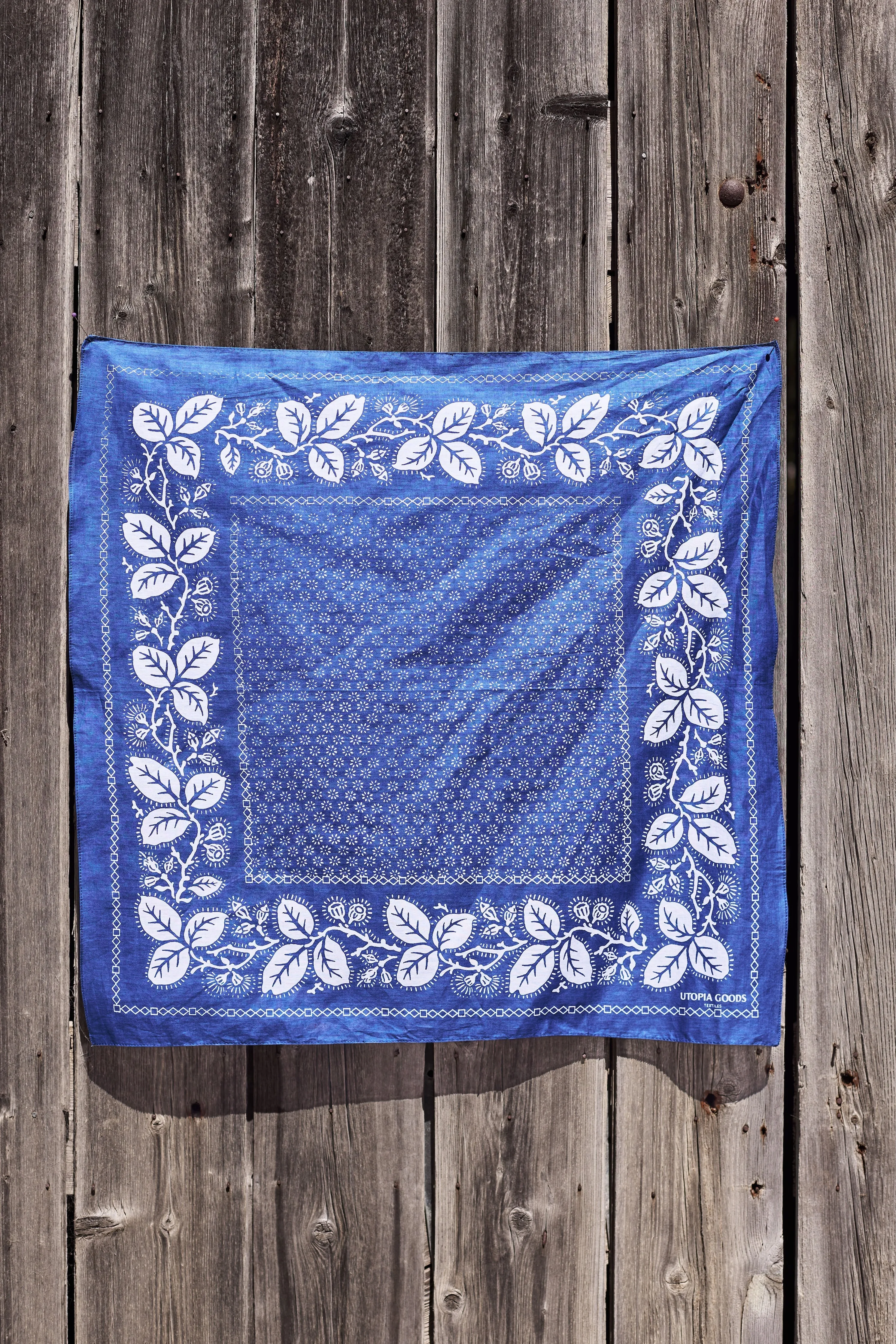 Gum Navy Cotton Bandana