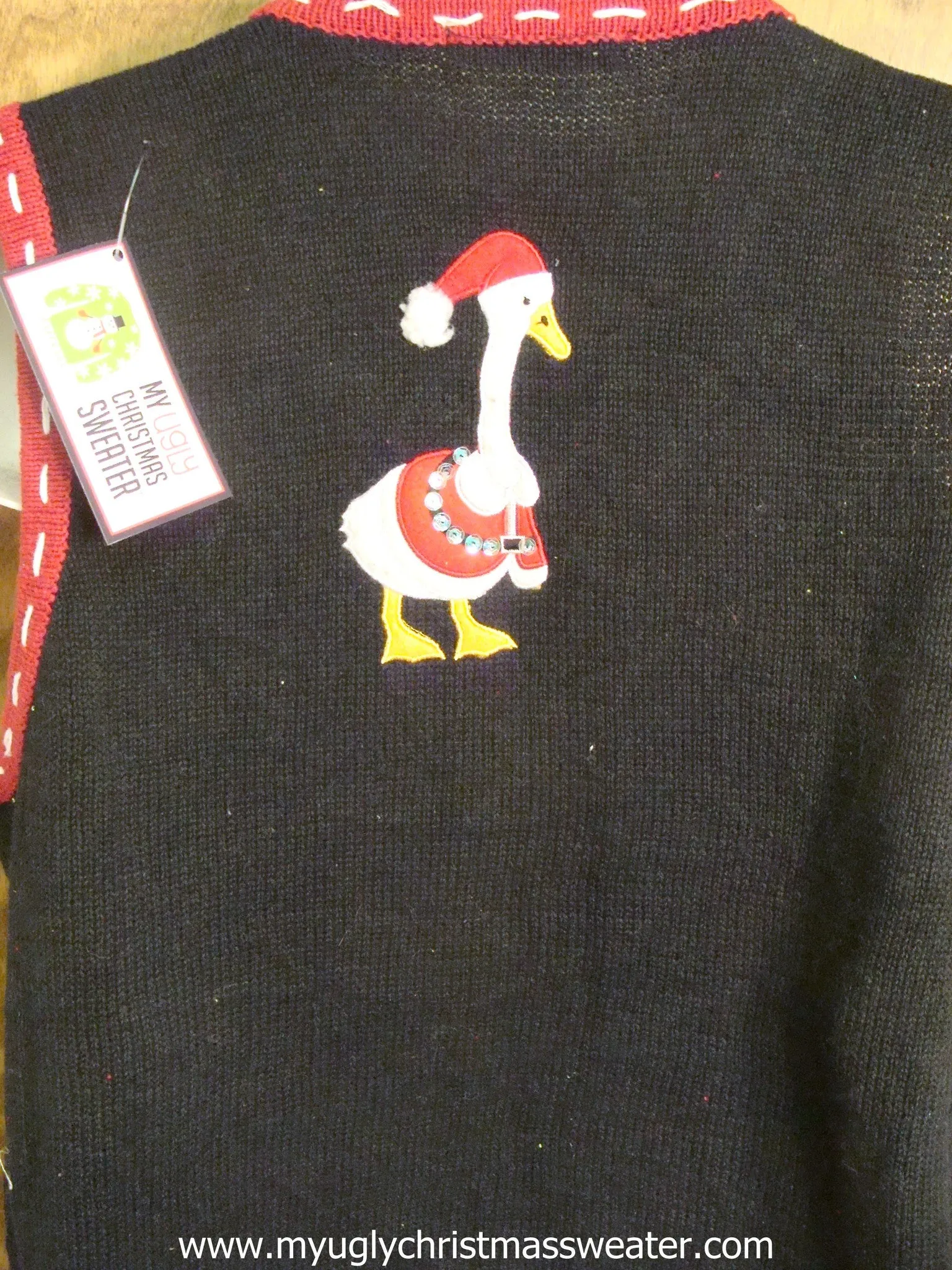 Holiday Geese Christmas Party Sweater Vest