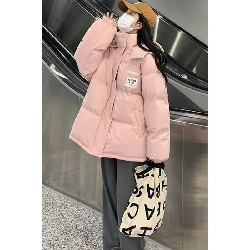 Hooded Thickened Loose Fit Puffer Jacket