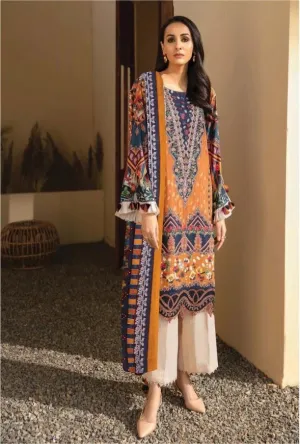 Iris Cotton Yellow Pakistani Suits Dress Material for Women