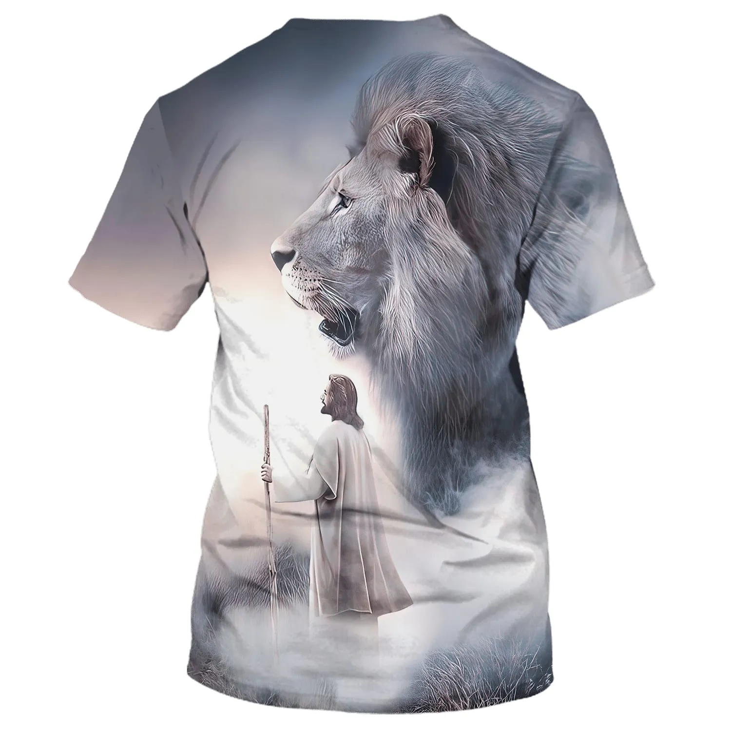 Jesus Christ Lion 3D All Over Printed Shirt for Men and Women