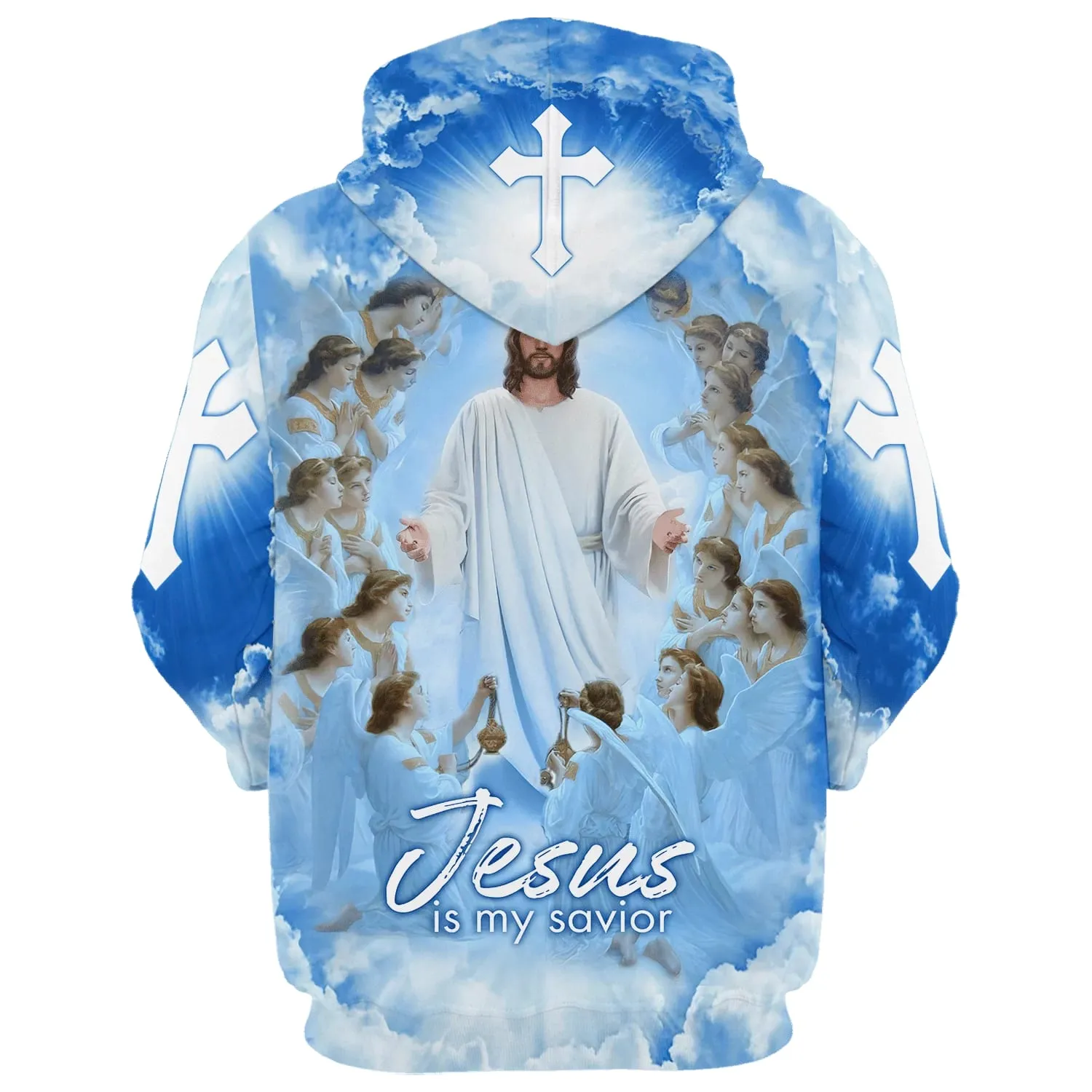 Jesus Is My Savior Hoodie Jesus And Angels 3D Hoodies Jesus Hoodie Men & Women Christian Hoodie 3D Printed Hoodie