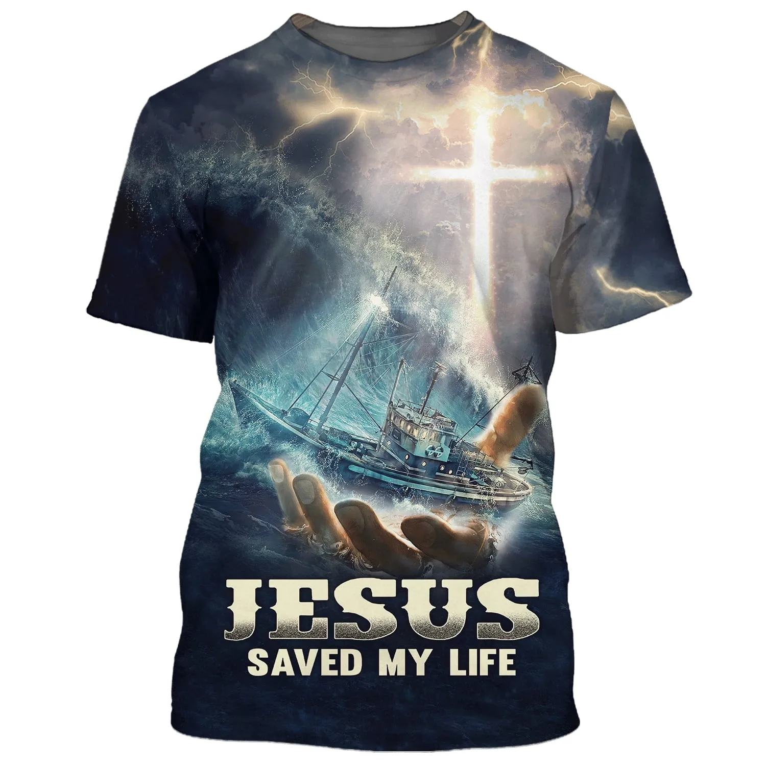 Jesus Saved My Life 3D All Over Printed Shirt for Men and Women