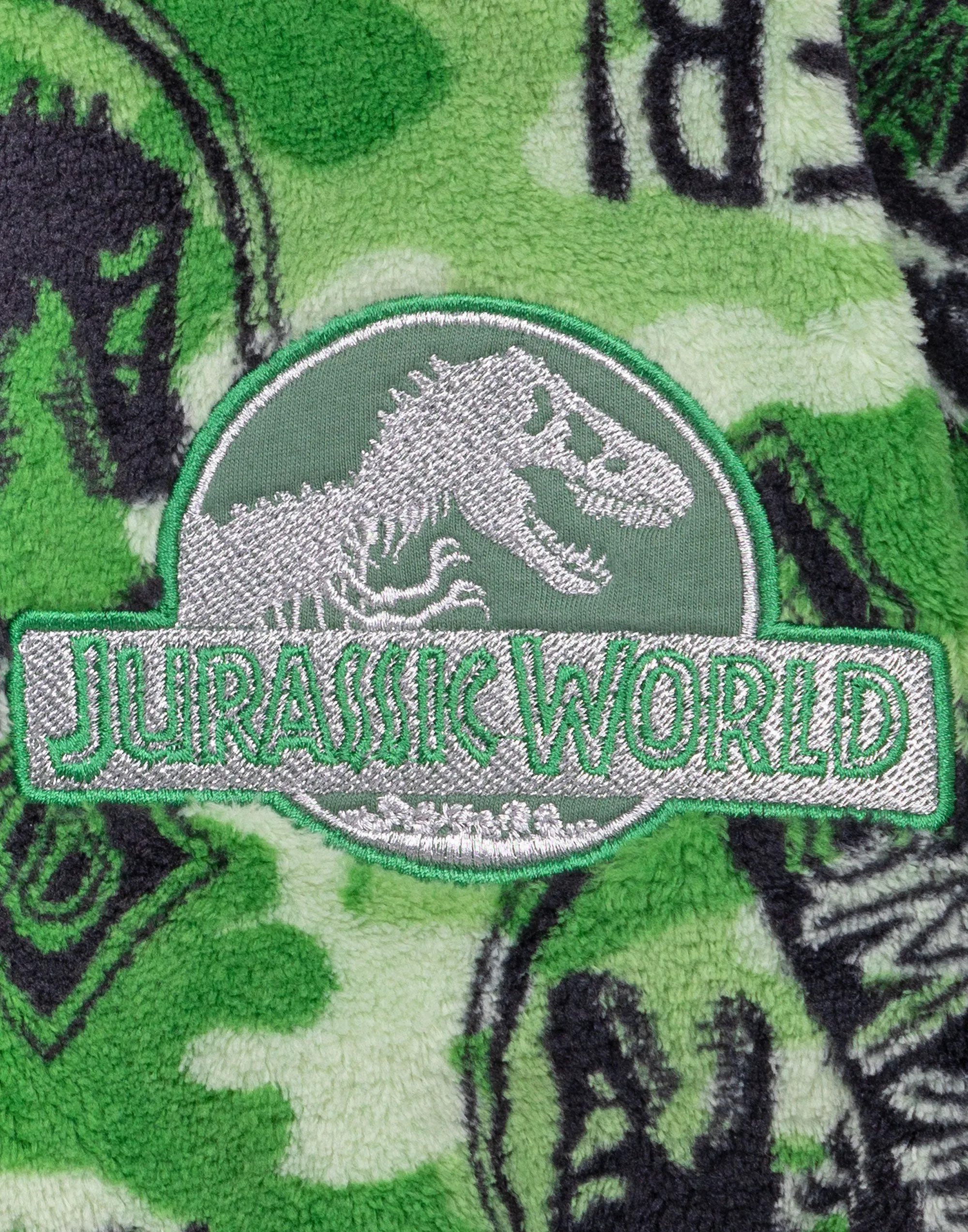 Jurassic World Dressing Gown For Boys Bathrobe - Camo