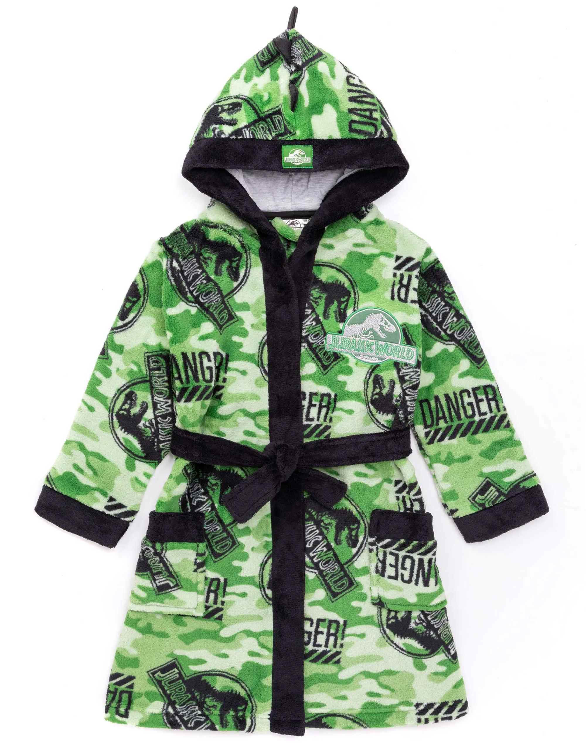 Jurassic World Dressing Gown For Boys Bathrobe - Camo