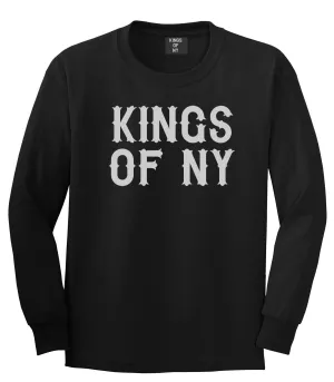 Kings Of NY Retro Font Logo Long Sleeve T-Shirt