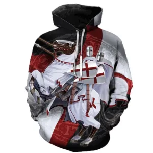 Knights Templar Commandery Hoodie - Knights With Shields