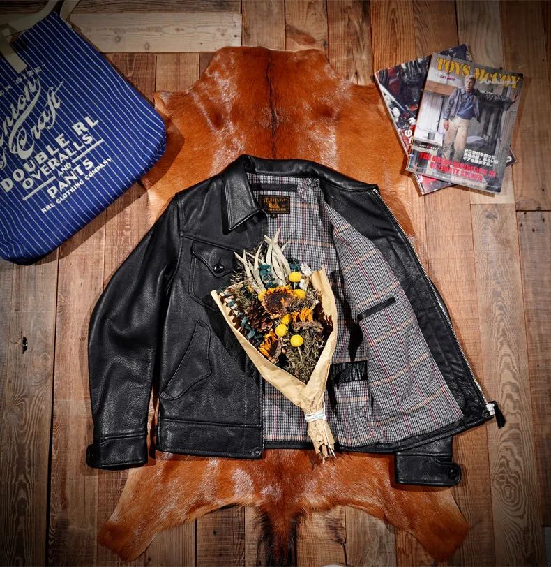 MENDOZA Western Leather Jacket Cowhide