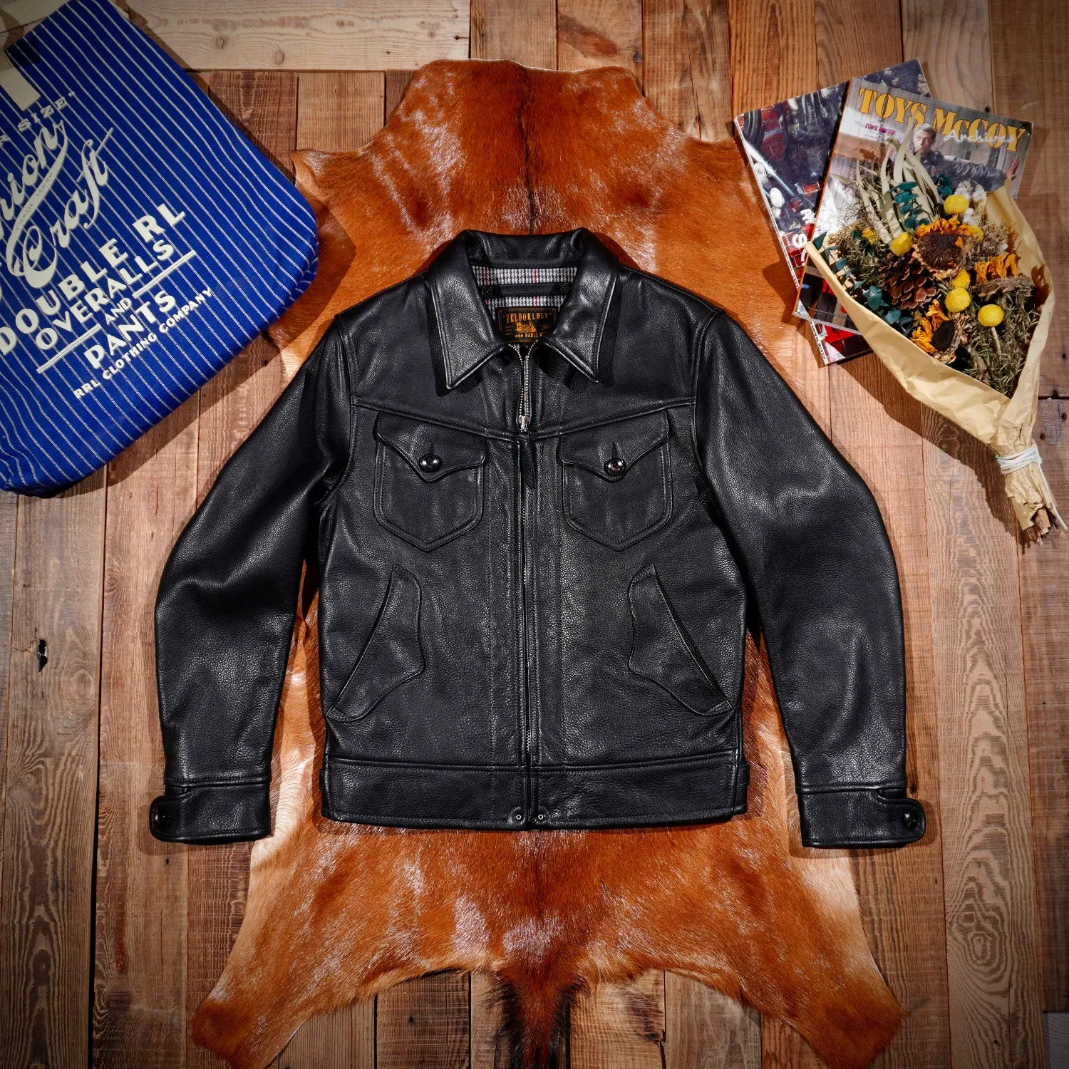 MENDOZA Western Leather Jacket Cowhide