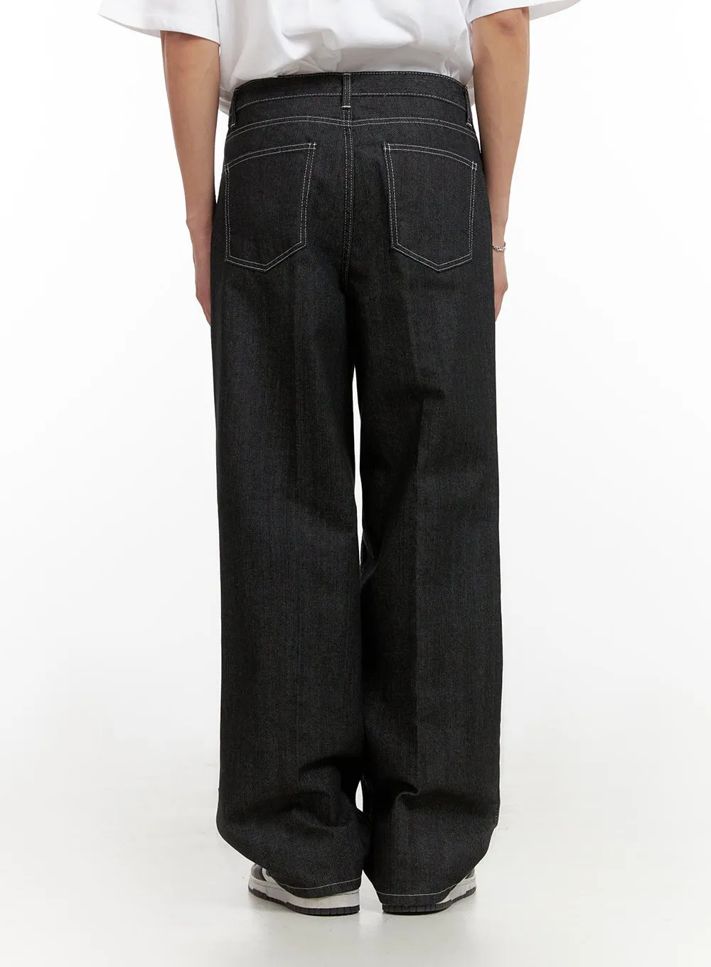 Men's Pintuck Stitched Jeans IL404