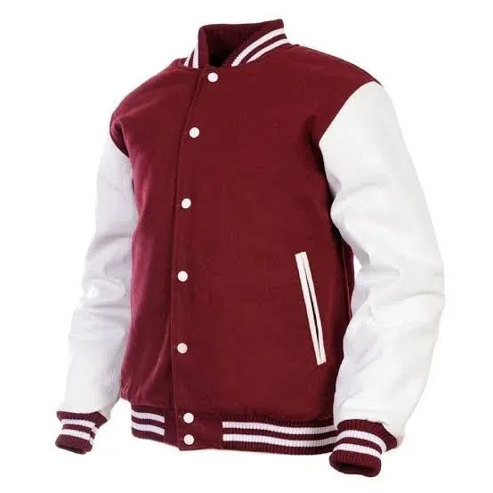 Men’s Wool Blend Varsity Baseball Letterman Jacket,