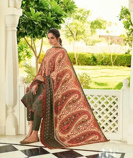 Pashmina Salwar suit Dress Material for Woman with Embroidery