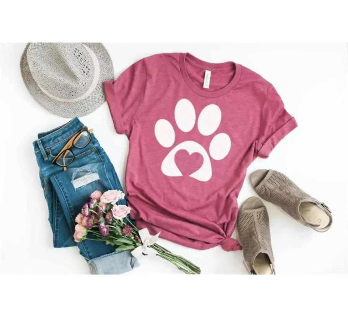 Pawprint Heart T-Shirt