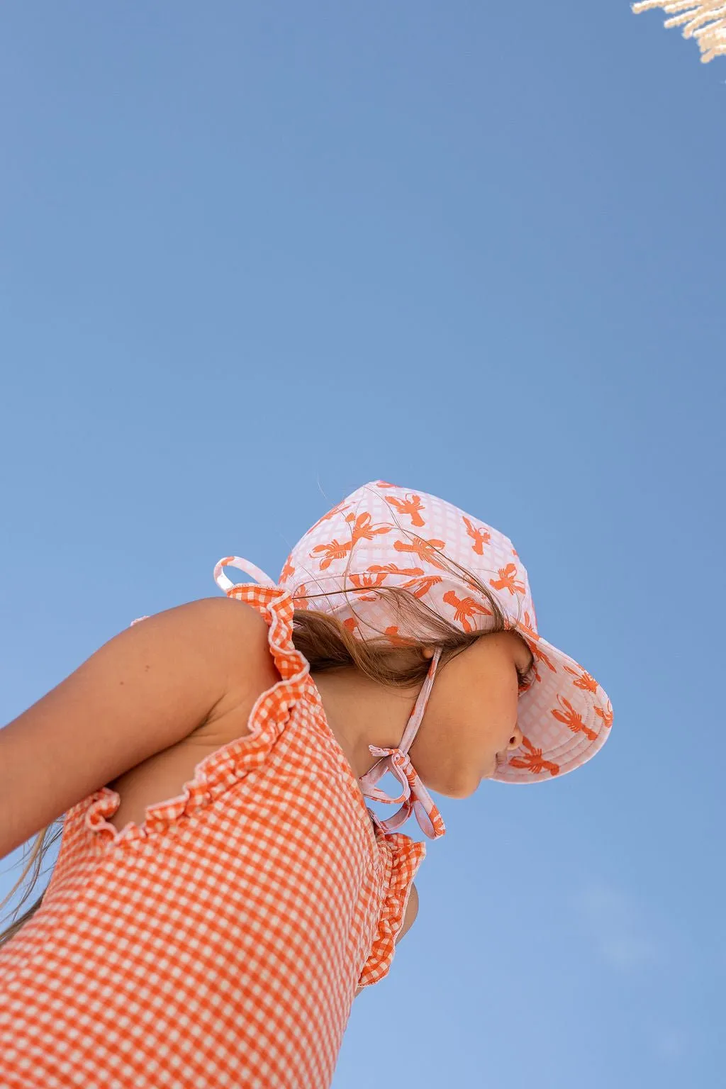 Pink Lobsters Swim Flap Cap