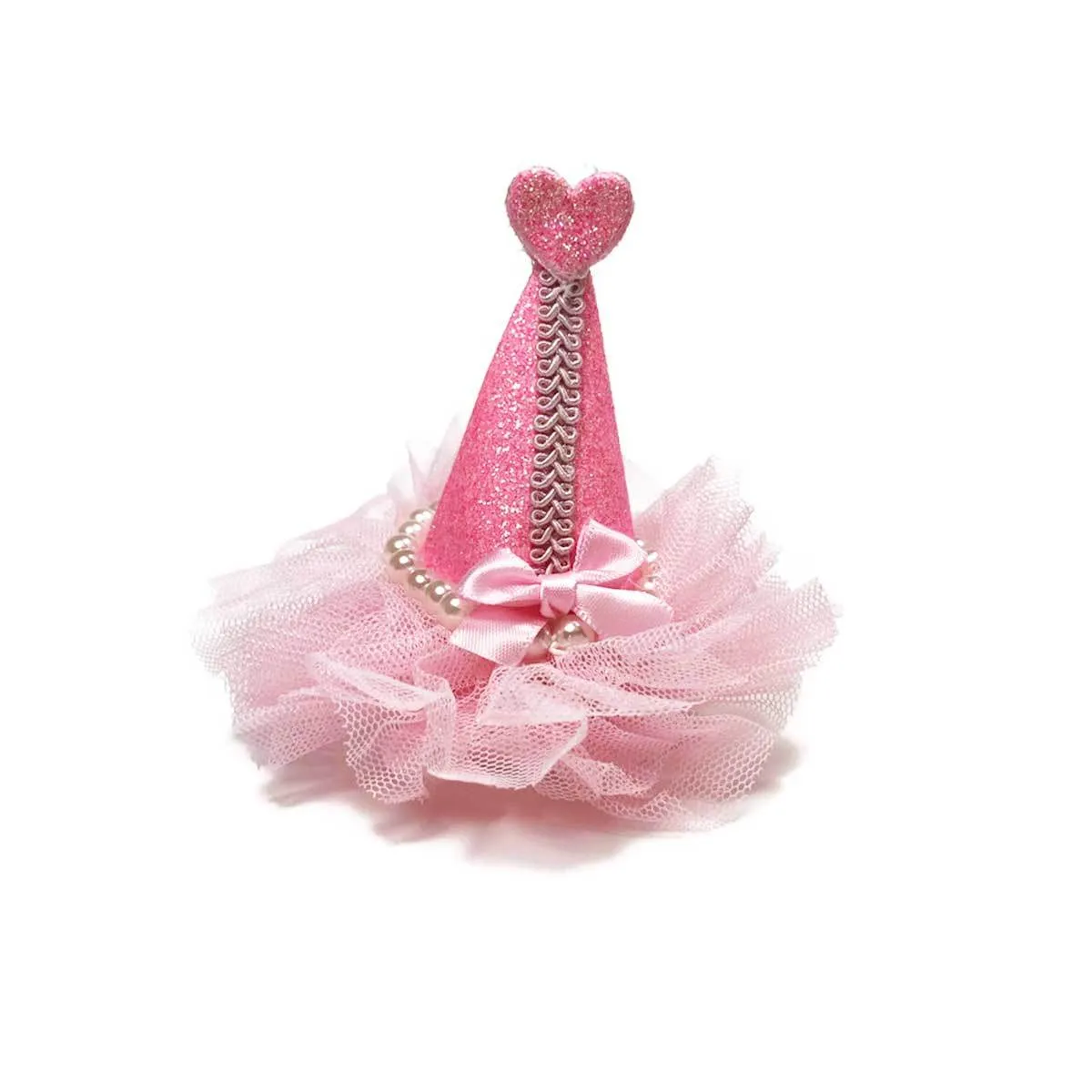 Pretty Party Hat Clip-On in Light Pink