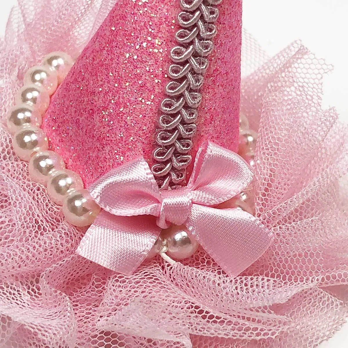 Pretty Party Hat Clip-On in Light Pink