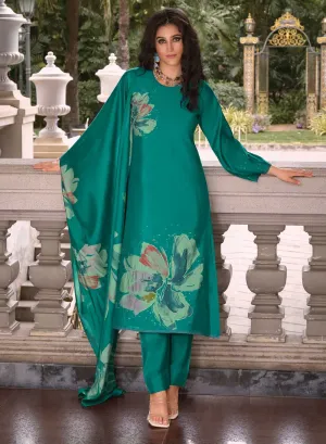 Pure Muslin Unstitched Salwar Suit Material with Dupatta for Women