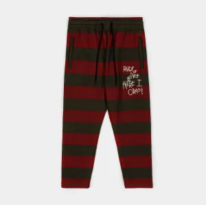 SP x Nightmare On Elm Street Sweater Jogger Mens Pants (Red/Olive)