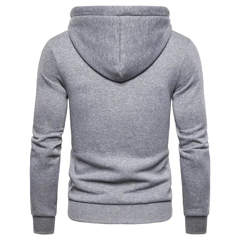 Spring Men's Sweatshirts Streetwear Thick Fleece Hoody Hoodies Men Fashion Brand Cotton Men's Hoodies Coats