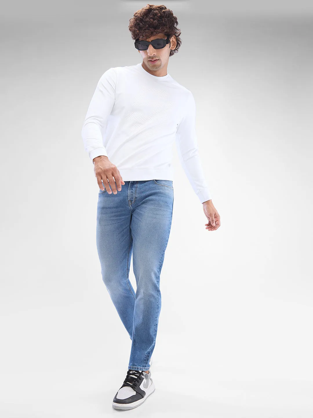 Spykar Light Blue Slim Fit Jeans For Men