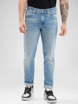 Spykar Vintage Blue Slim Fit Jeans For Men