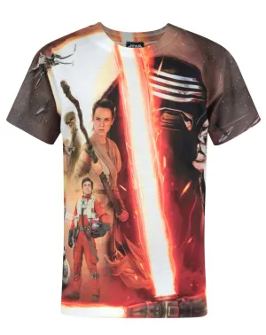 Star Wars Force Awakens Sublimation Multicoloured Boy's T-Shirt