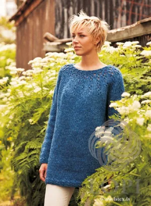 Styrkur Arctic Blue Pullover Sweater - Knitting Kit