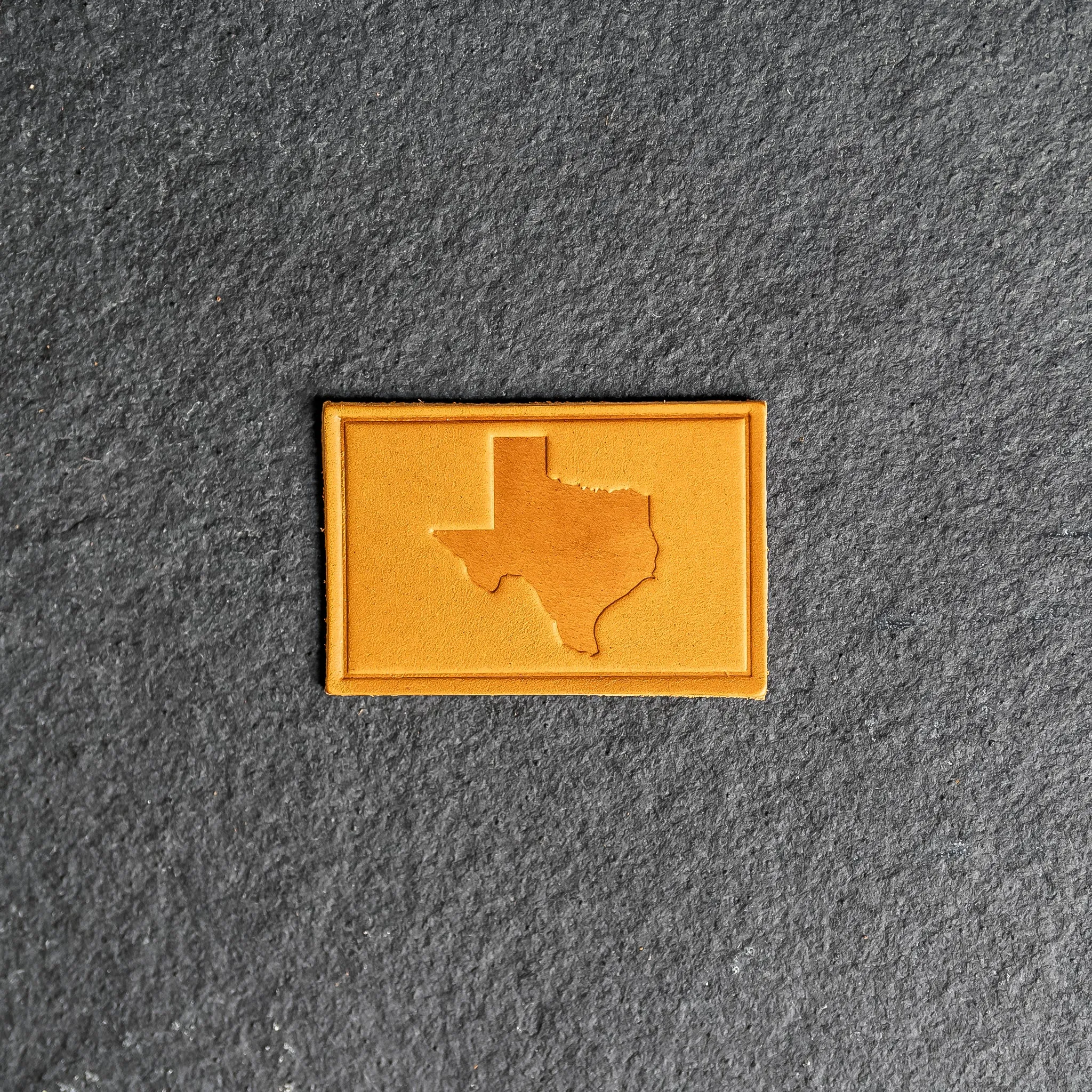 Texas Leather Patches with optional Velcro added