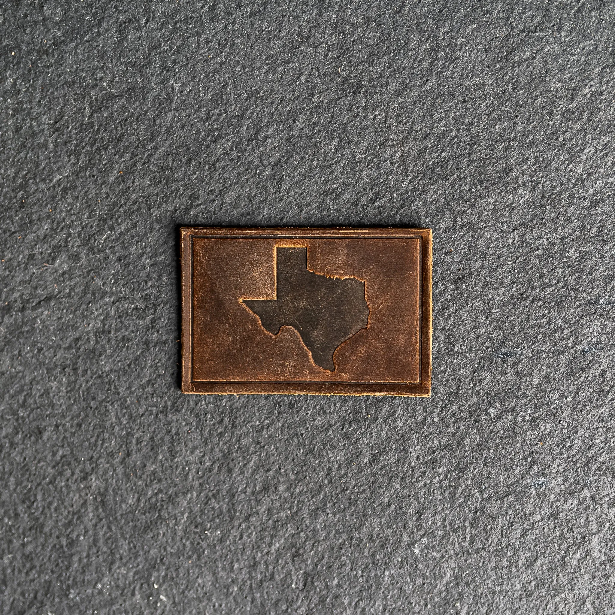 Texas Leather Patches with optional Velcro added