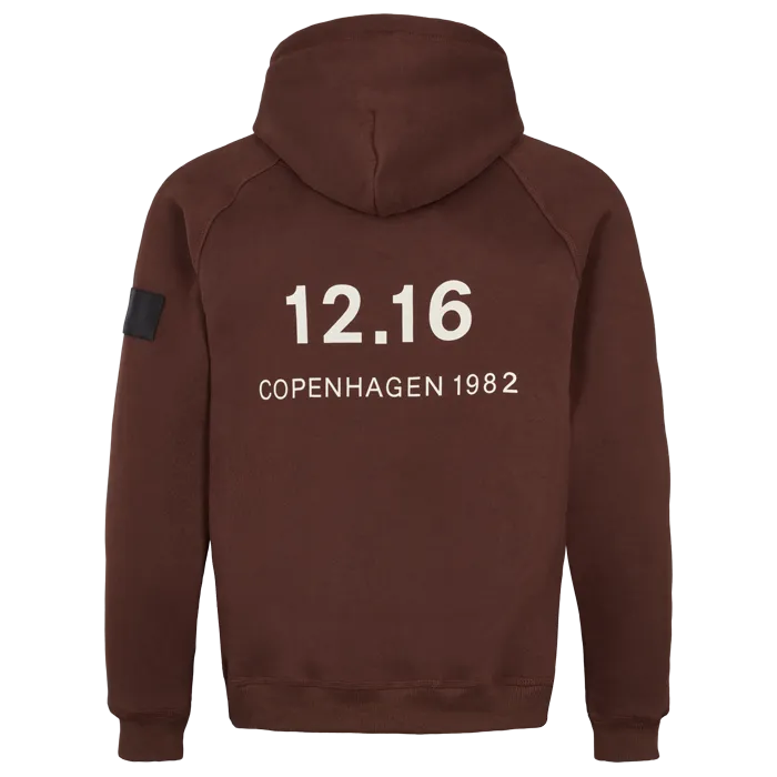 Twelve Sixteen Hoodie D. Brown 100% Cotten