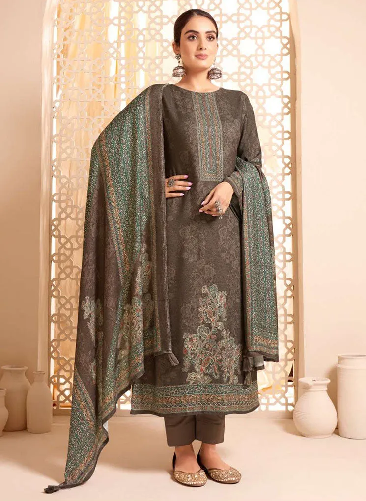 Unstitched Pashmina Winter Salwar Suit Dress Materials for Women