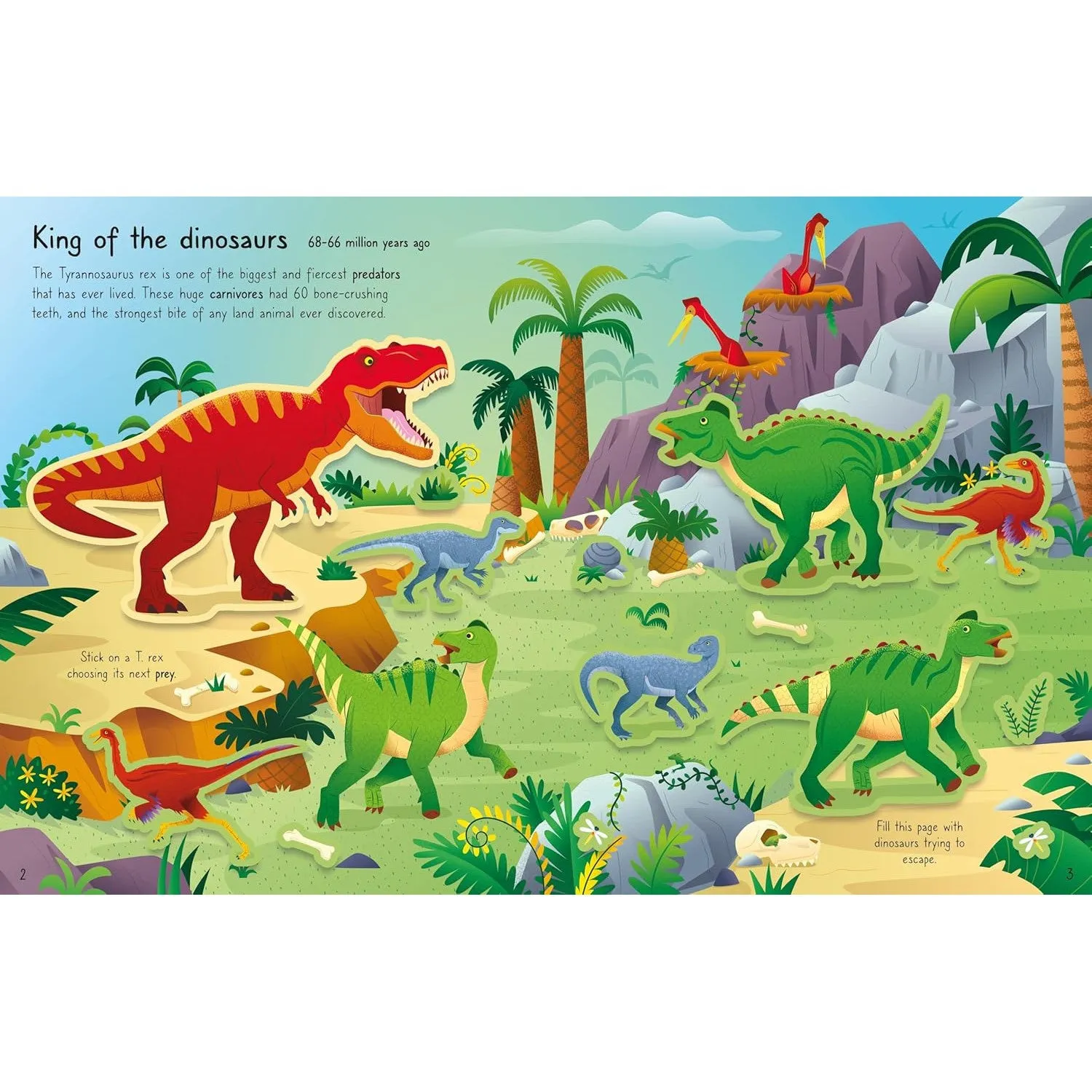 Usborne First Sticker Book T.Rex